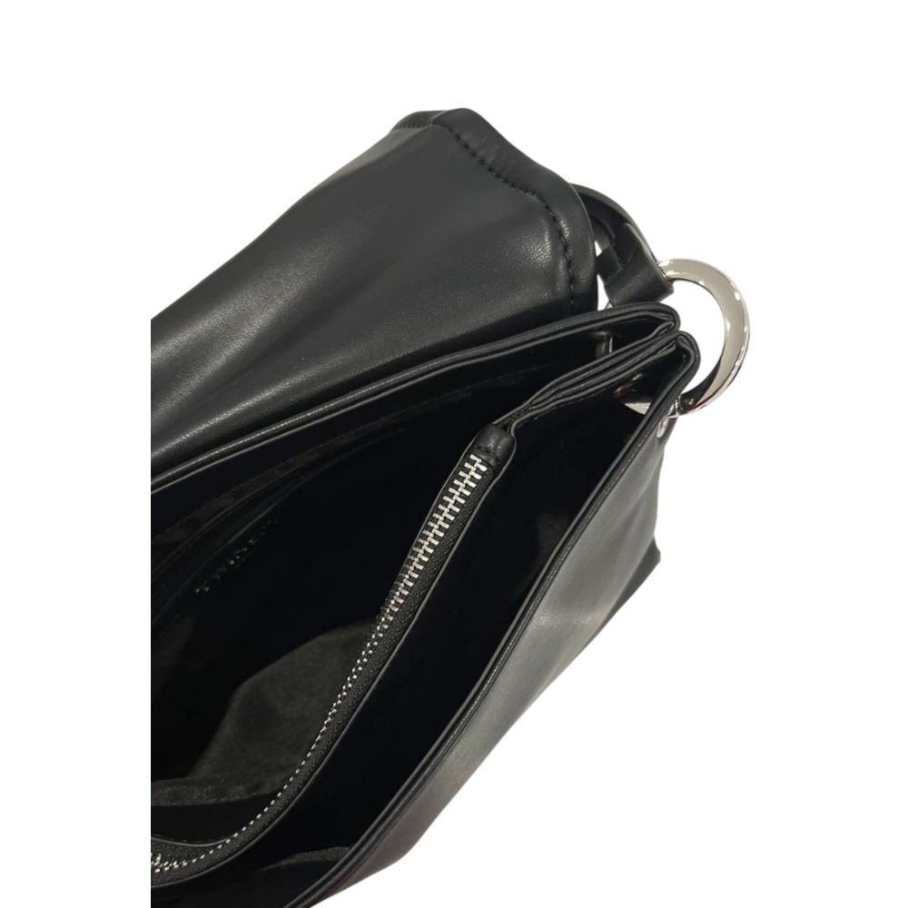 Twinset Schwarze Schultertasche aus PU für Damen