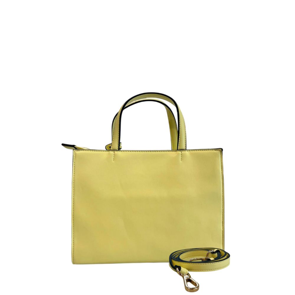 Twinset Zweifarbige Schultertasche aus Polyethylen