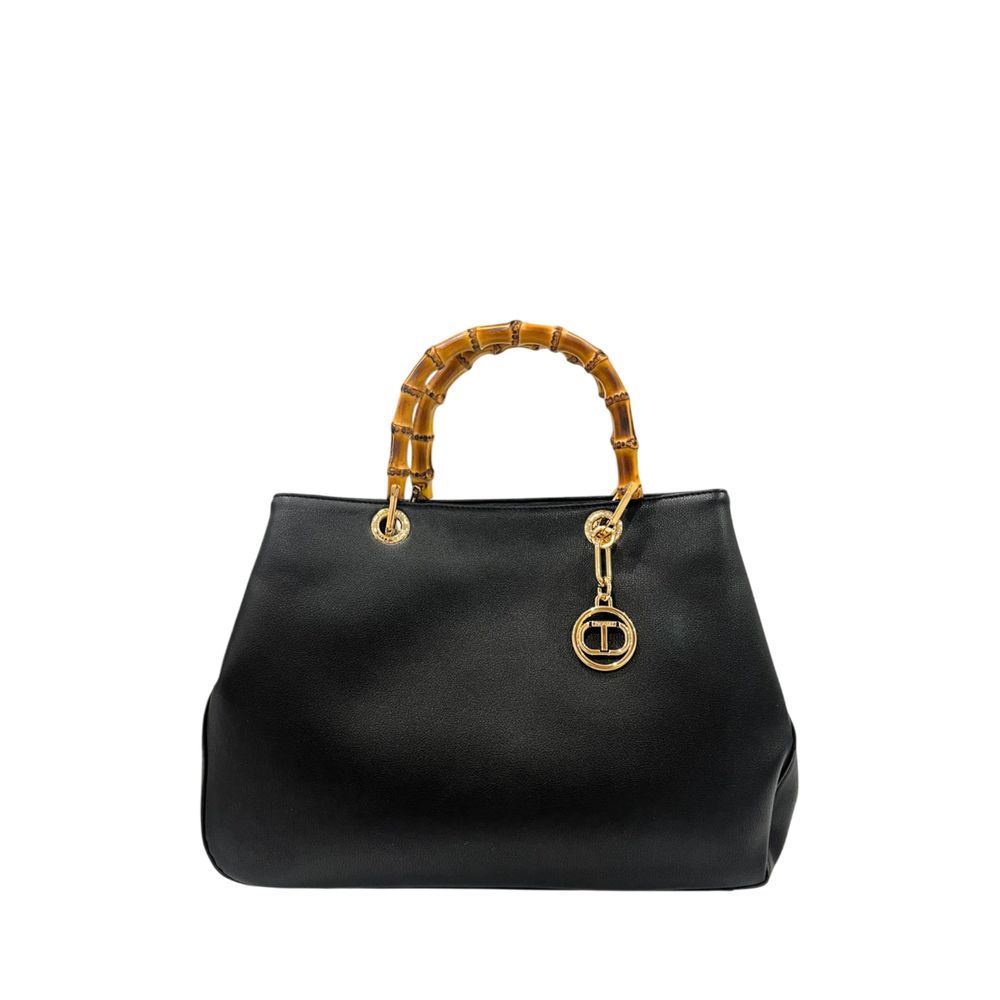 Twinset Schwarze Damen-Handtasche aus PU