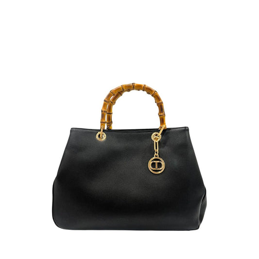Twinset Schwarze Damen-Handtasche aus PU