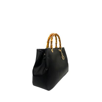 Twinset Schwarze Damen-Handtasche aus PU