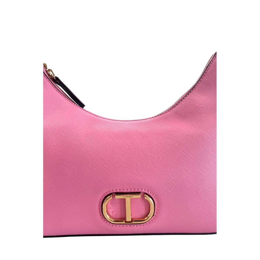 Twinset Pink PU Damen Umhängetasche