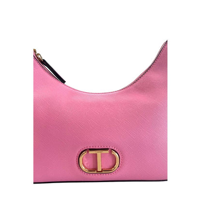 Twinset Pink PU Damen Umhängetasche
