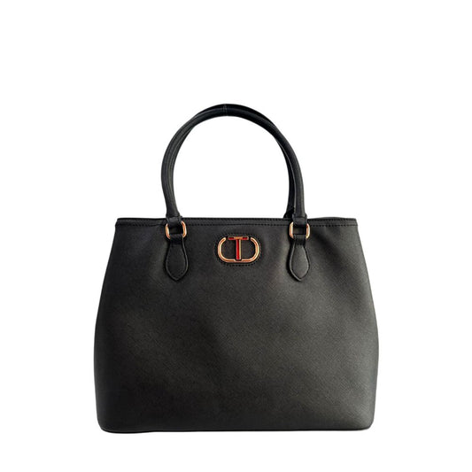 Twinset Damen-Schultertasche aus gelbem Polyurethan
