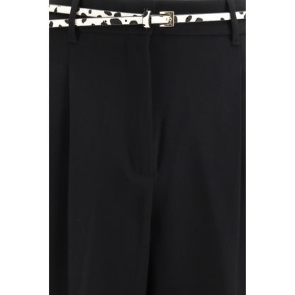 Max Mara Schwarze Triacetat-Anzughose