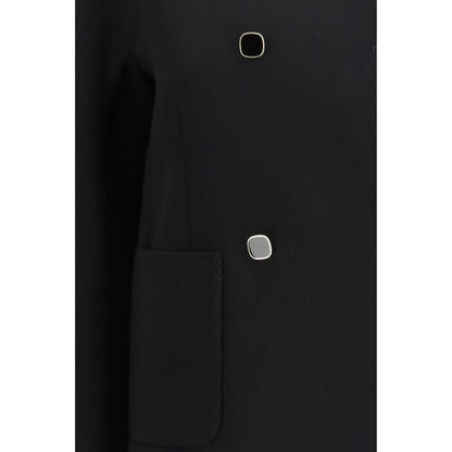 Max Mara Schwarzer Triacetat-Mantel