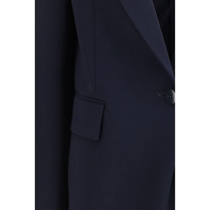 Max Mara Blauer Triacetat-Blazer