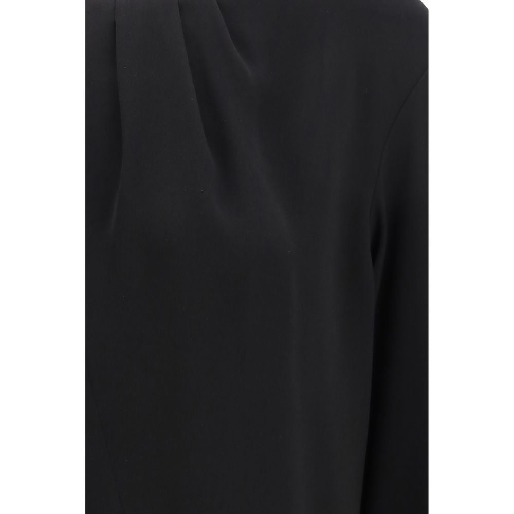 Max Mara Schwarze Triacetat-Bluse