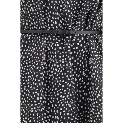 Max Mara Schwarzes Seiden-Casual-Kleid