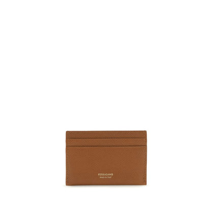 Ferragamo Braunes Kalbsleder Bos Taurus Portemonnaie