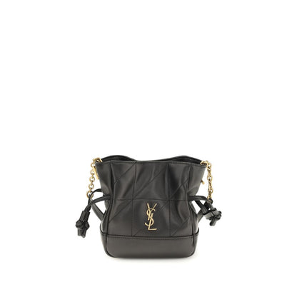 Saint Laurent Schwarze Kalbsleder Bos Taurus Clutch Bag