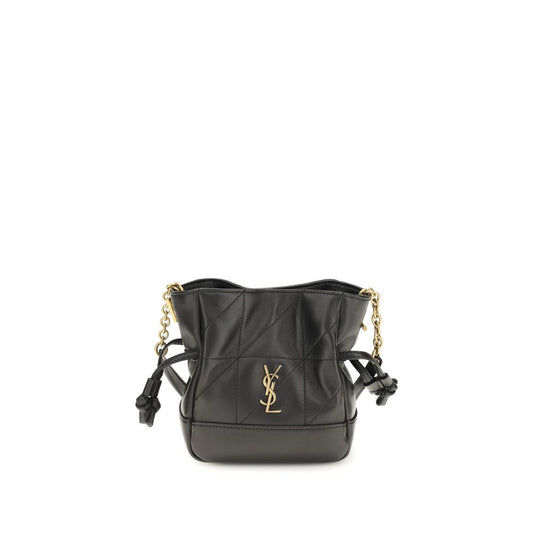 Saint Laurent Schwarze Kalbsleder Bos Taurus Clutch Bag