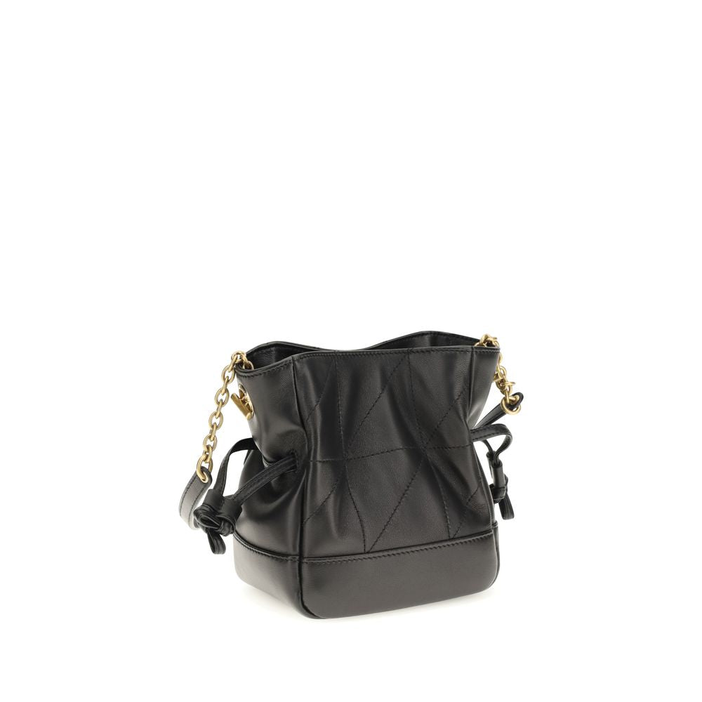 Saint Laurent Schwarze Kalbsleder Bos Taurus Clutch Bag