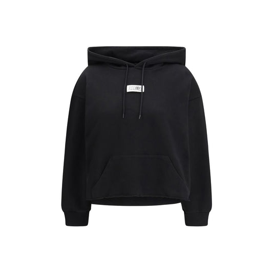 MM6 Schwarzer Baumwoll-Sweatshirt