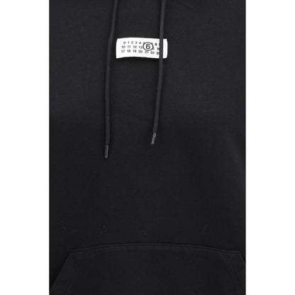 MM6 Schwarzer Baumwoll-Sweatshirt