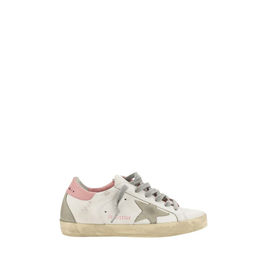 Golden Goose Weiße Low-Top-Sneaker aus Kalbsleder Bos Taurus