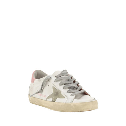 Golden Goose Weiße Low-Top-Sneaker aus Kalbsleder Bos Taurus
