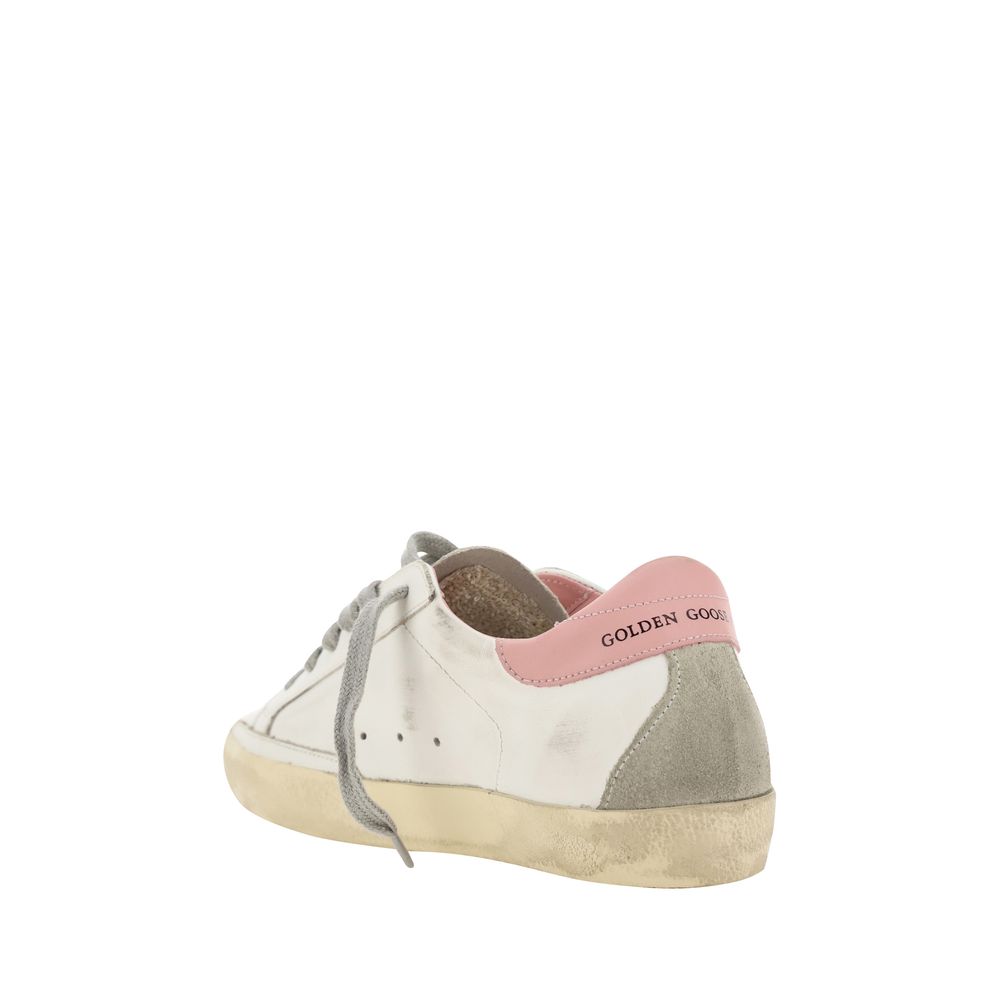 Golden Goose Weiße Low-Top-Sneaker aus Kalbsleder Bos Taurus