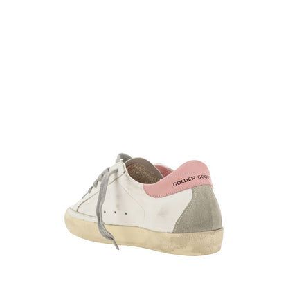Golden Goose Weiße Low-Top-Sneaker aus Kalbsleder Bos Taurus