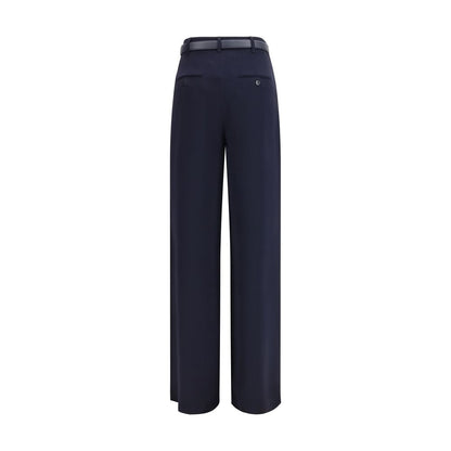 Max Mara Blaue Triacetat Freizeithose