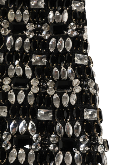Dolce & Gabbana Schwarze Sturmhaube mit Kristallbesatz