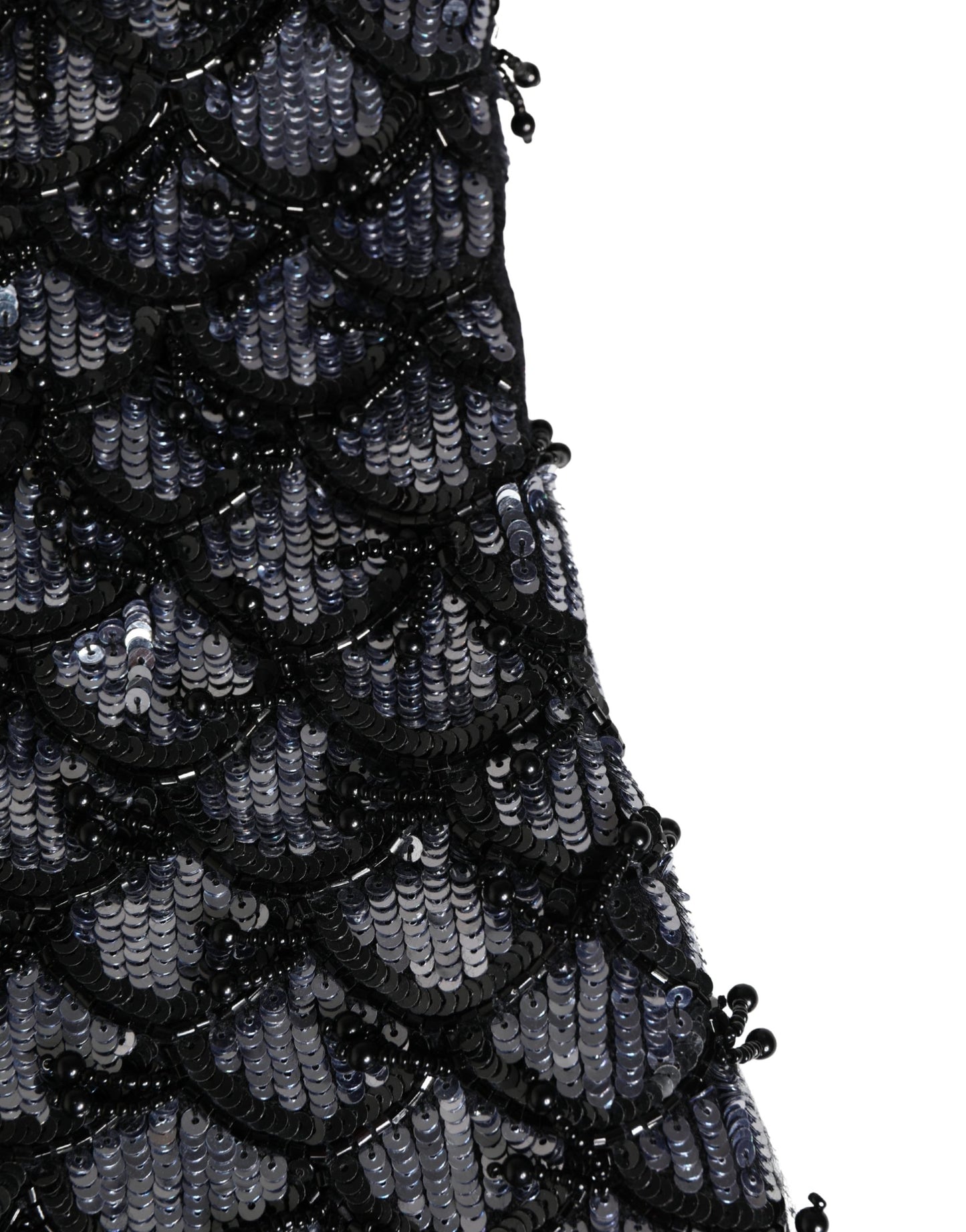 Dolce & Gabbana Schwarze Woll-Sturmhaube mit Kristallbesatz