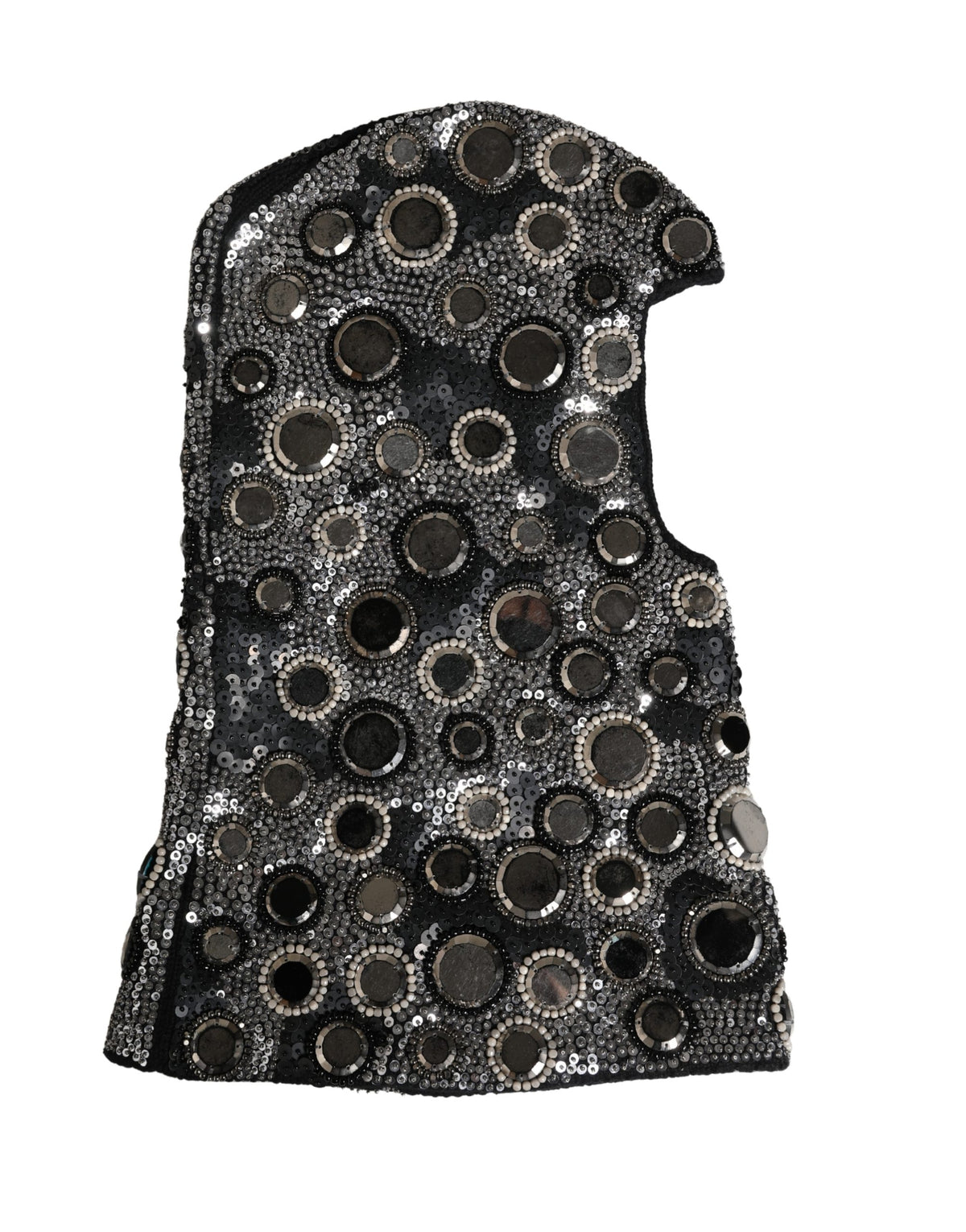Dolce & Gabbana Cappello con cristalli, colore nero, in lana vergine e viscosa e vetro