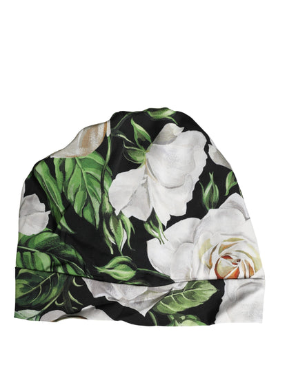 Dolce & Gabbana Black Floral Women's Turban