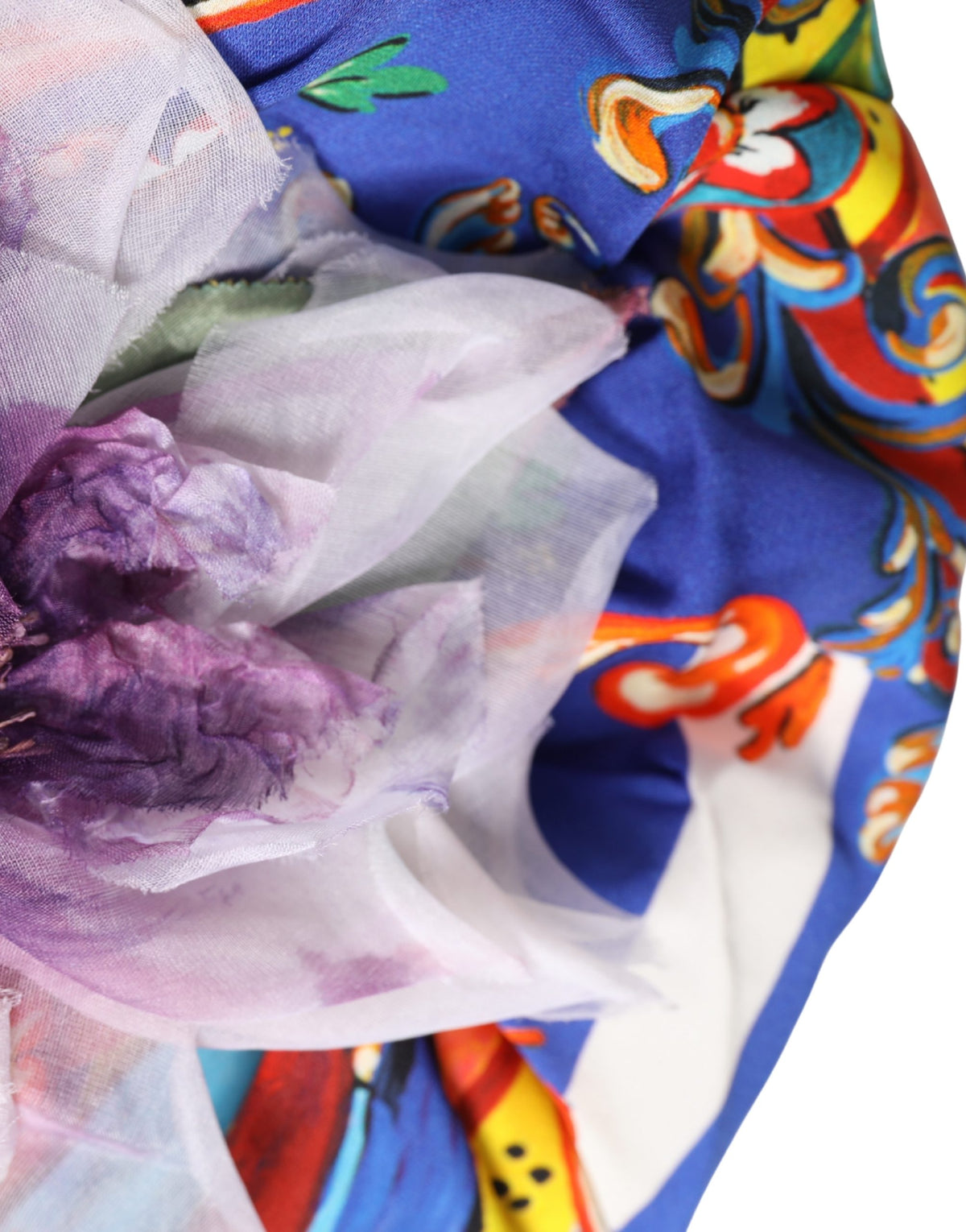 Dolce & Gabbana Carretto Multicolor Silk Cotton Hat