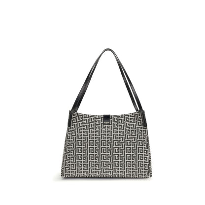Balmain Schwarze Baumwoll-Umhängetasche