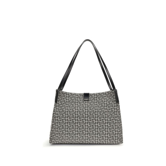Balmain Schwarze Baumwoll-Umhängetasche