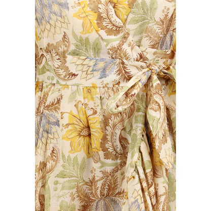Zimmermann Zweifarbige Baumwoll-Freizeitkleid