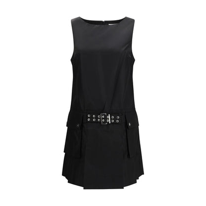 Ganni Schwarzes Freizeitkleid aus recyceltem Polyamid