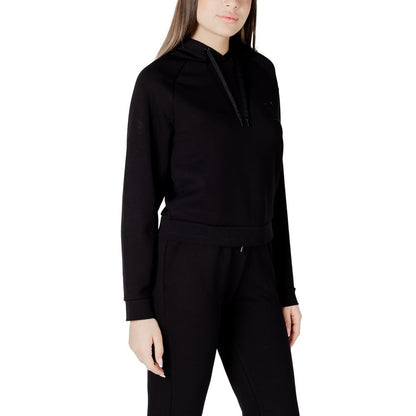 Armani Exchange Schwarzer Hoodie aus Viskose