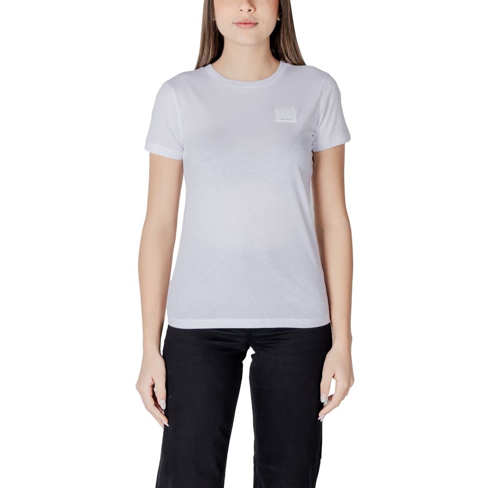 Armani Exchange Weißes Baumwoll-T-Shirt