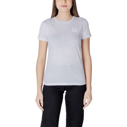 Armani Exchange Weißes Baumwoll-T-Shirt