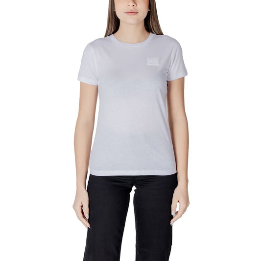 Armani Exchange Weißes Baumwoll-T-Shirt