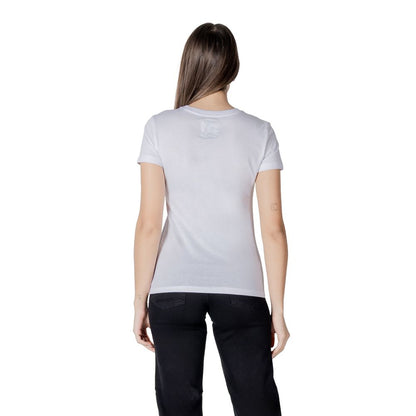 Armani Exchange Weißes Baumwoll-T-Shirt