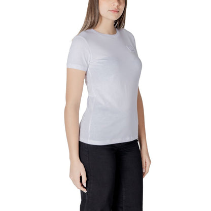 Armani Exchange Weißes Baumwoll-T-Shirt