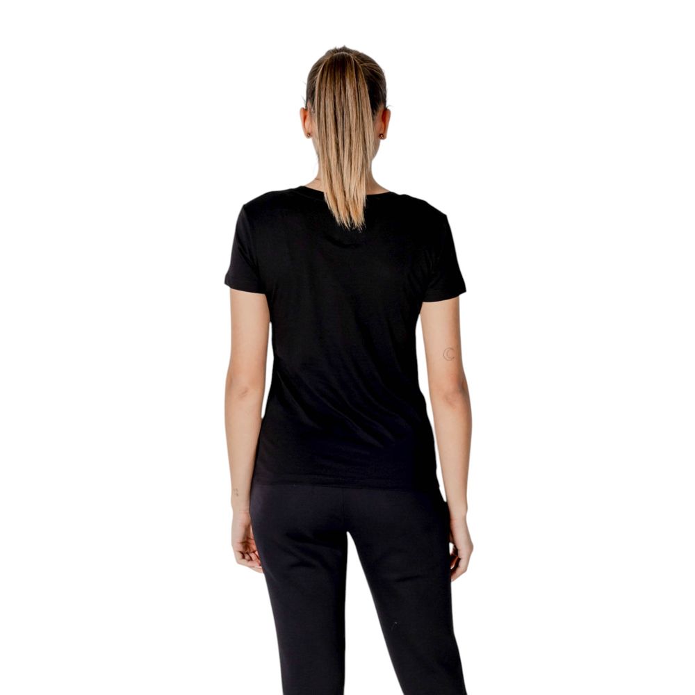 Armani Exchange Schwarzes Baumwoll-T-Shirt