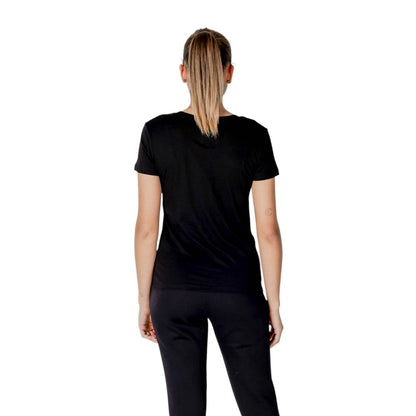 Armani Exchange Schwarzes Baumwoll-T-Shirt