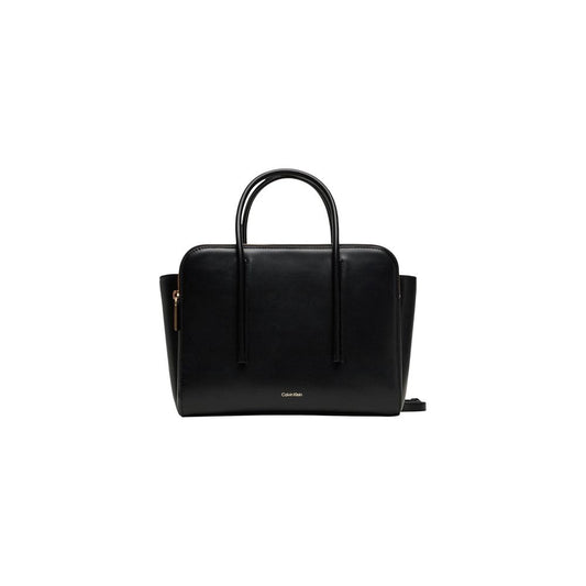Calvin Klein Schwarze Lederhandtasche