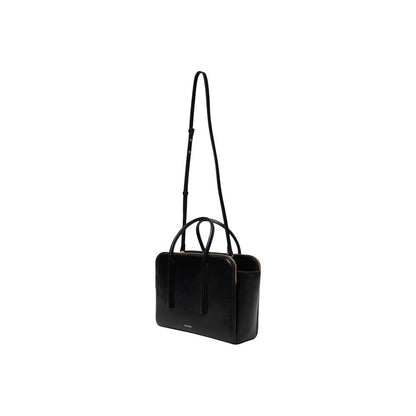 Calvin Klein Schwarze Lederhandtasche