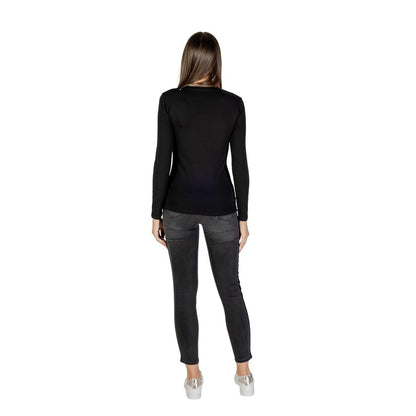 Armani Exchange Schwarzes Baumwoll-T-Shirt