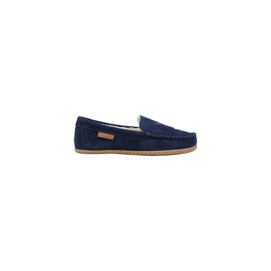 Ralph Lauren Blaue Wildleder-Slipper