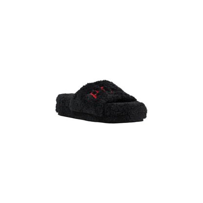 Ralph Lauren Schwarze Textil-Slipper