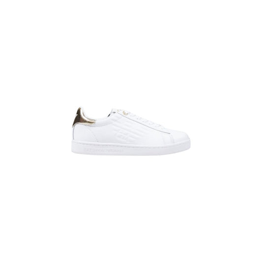 EA7 Emporio Armani Weiße Low-Top-Sneaker aus Leder – Produktansicht 1 | Arca Lucia