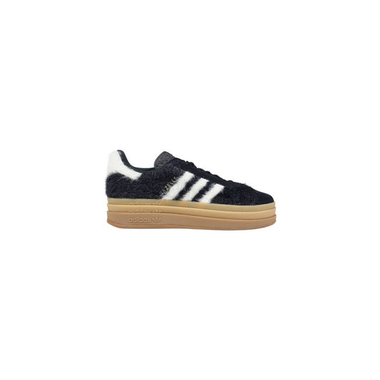 Adidas Originals Schwarze Leder Plateau-Sneaker