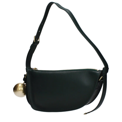 Burberry Grüne Leder Schultertasche