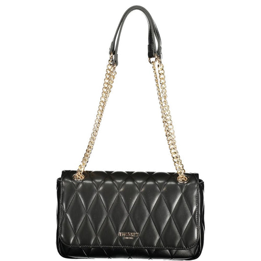 Twinset Schwarze Damen-Handtasche aus Polyurethan
